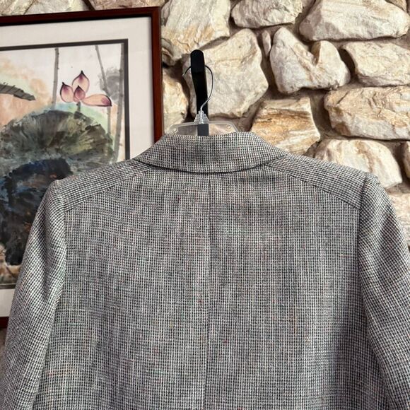 Vintage 80s Bert Newman women’s petite double breasted rainbow tweed coat - Picture 9 of 15